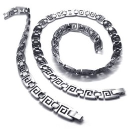 Gekonnte Verarbeitung Farbbrillanz Hervorragende Qualität Titan Schmuckset Inklusive Halskette, Armband