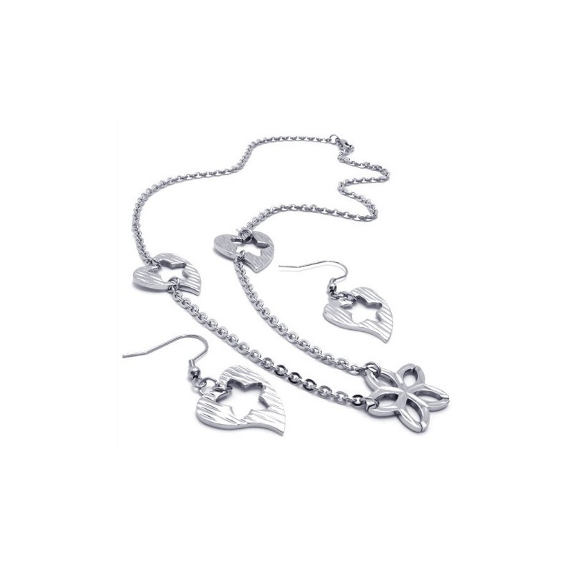 Gekonnte Verarbeitung Farbbrillanz Zuverlässige Qualität Titan Schmuckset Bestehend Aus Halskette, Anhänger, Ohrring