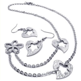 Gekonnte Verarbeitung Farbbrillanz Zuverlässige Qualität Titan Schmuckset Bestehend Aus Halskette, Anhänger, Ohrring