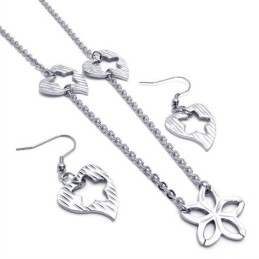 Gekonnte Verarbeitung Farbbrillanz Zuverlässige Qualität Titan Schmuckset Bestehend Aus Halskette, Anhänger, Ohrring