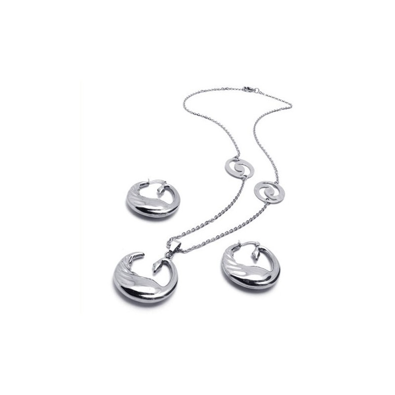 Elegante Form, Farbbrillanz, Hervorragende Qualität, Titan-Schmuckset Inklusive Halskette, Anhänger, Ohrring Elegante Form, Farbbrillanz, Hervorragende Qualität, Titan-Schmuckset Inklusive Halskette, Anhänger, Ohrring