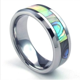 Attraktives Design Farbbrillanz Hochwertiger Wolframring