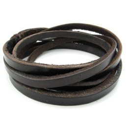 Elegante Form Zarte Farben Hochwertiger Titan-Lederarmreif