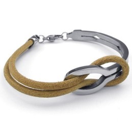 Elegante Form Zarte Farben Ausgezeichnete Qualität Titan Leder Armreif