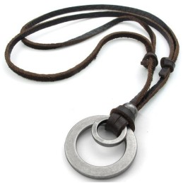 Geschicktes Design Zarte Farben Zuverlässige Qualität Titan Leder Halskette