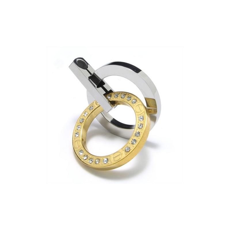Goldene Und Silberne Halskette Mit Anhänger Aus Reinem Titan Goldene Und Silberne Halskette Mit Anhänger Aus Reinem Titan