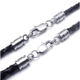 Professionelles Design Zarte Farben Zuverlässige Qualität Titan Leder Halskette