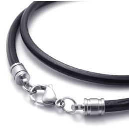 Professionelles Design Zarte Farben Die Königin Der Qualität Titan Leder Halskette