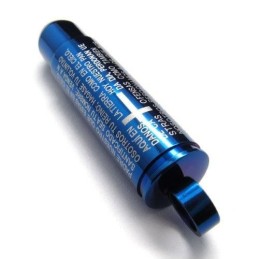 Herren Blau Reines Titan Kreuz Halskette Kugel Anhänger