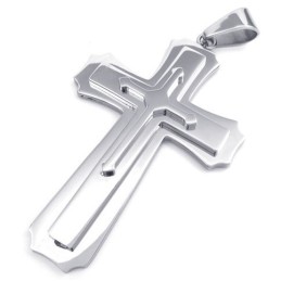 Professionelles Design Farbbrillanz Stabile Qualität Titan Kreuz Anhänger