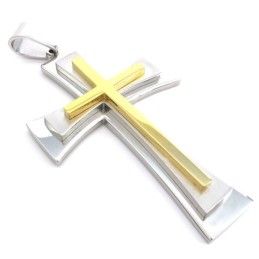 Attraktives Design Farbbrillanz Zuverlässiger Ruf Titan Kreuz Anhänger