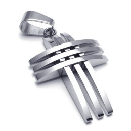 Modernes Design Farbbrillanz Weltweit Bekannter Titan Kreuz Anhänger