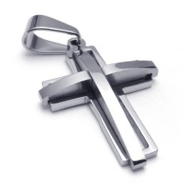 Für Ihre Auswahl Farbbrillanz Um Eine Lange Geschichte Zu Haben Titan Kreuz Anhänger