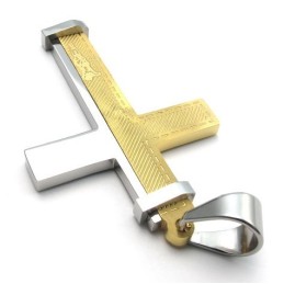 Modernes Design Farbbrillanz Für Einen Langjährigen Ruf Titan Kreuz Anhänger