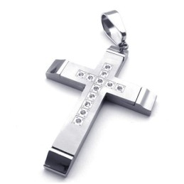 Elegante Form Farbbrillanz Stabile Qualität Titan Kreuz Anhänger