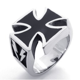 Elegante Form Farbbrillanz Hochwertiger Titanring