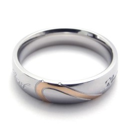 Wunderschönes Design Farbbrillanz Hochwertiger Titanring