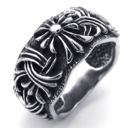 Modische Muster Farbbrillanz Ausgezeichnete Qualität Titan Ring